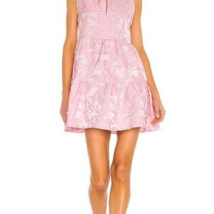 Amanda Uprichard Sleeveless Saffron Dress Pink Floral Sleeveless Dress Small